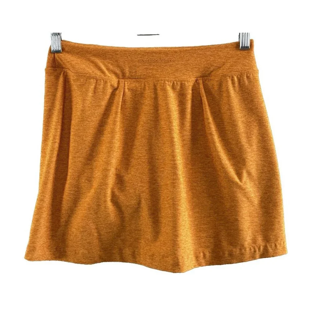OUTDOOR‎ VOICES Women Skort Sz S Orange Active Tennis Pickleball Sports hb-42